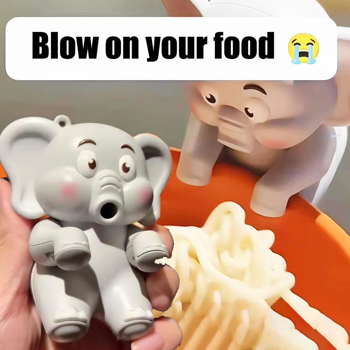 Baby Food Kids - Mini Ventilador de Elefante Fofo, Auxiliar