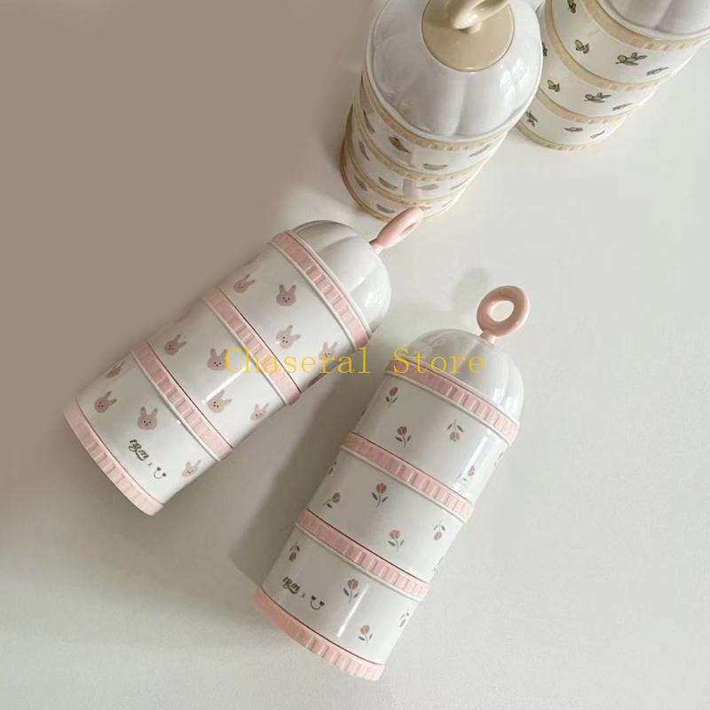 Dry Food Baby - E7ce caixa dispensadora fórmula para bebês,