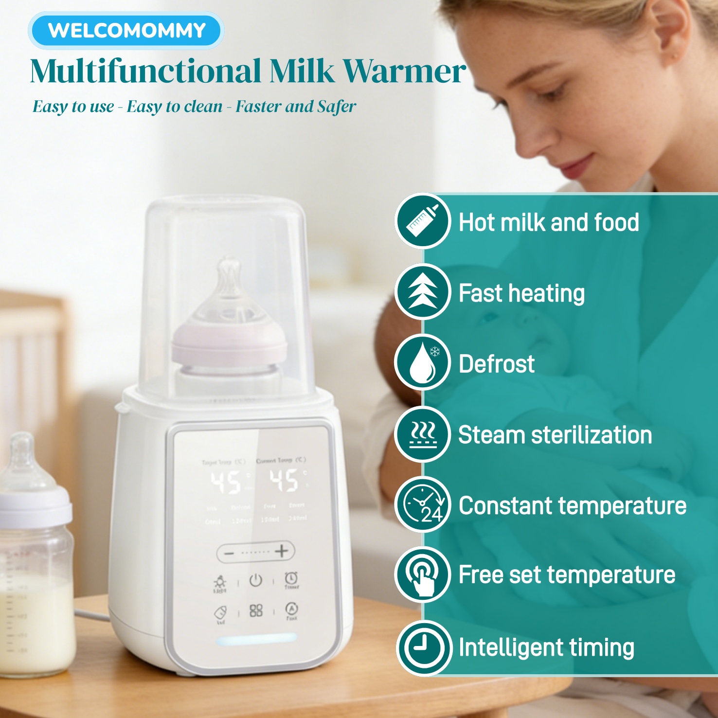 Dry Food Baby - Aquecedor de leite materno para mamadeira