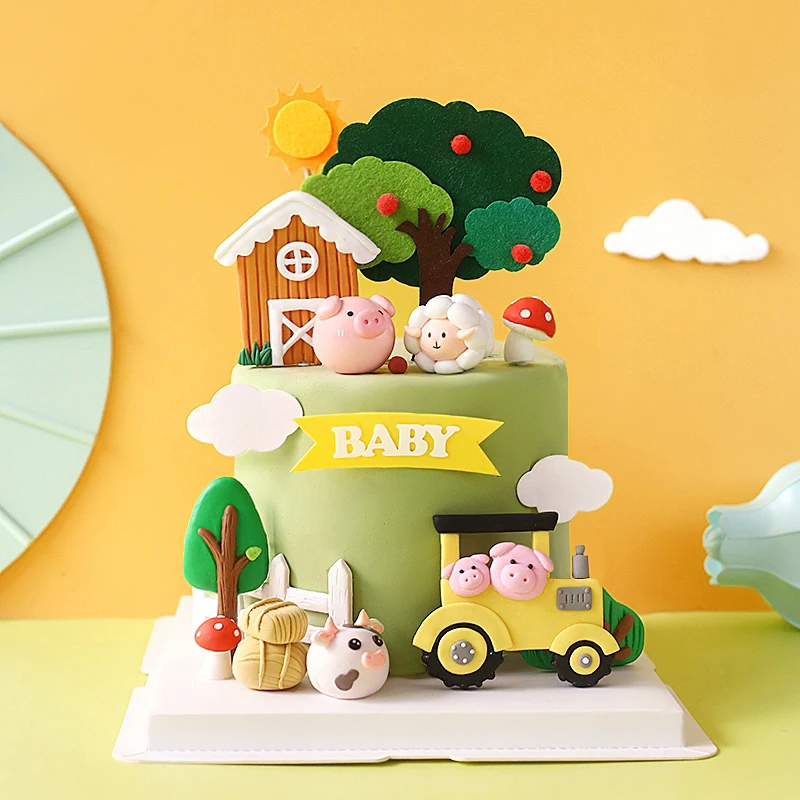 Feliz aniversário bolo topper  - Baby Food Dessert avaliação e preço