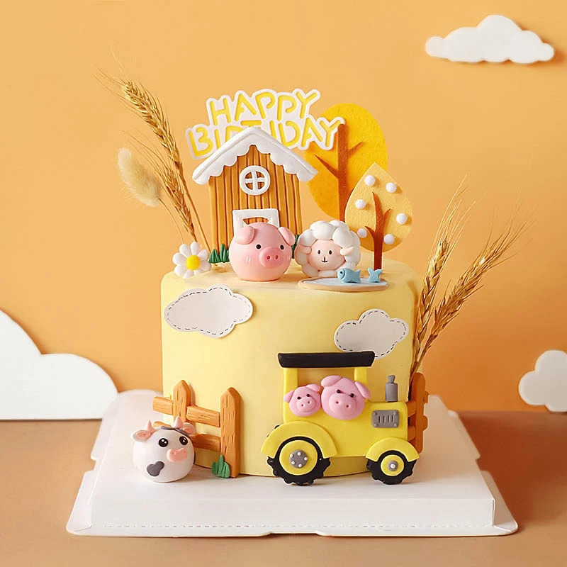 Feliz aniversário bolo topper  - Baby Food Dessert avaliação e preço
