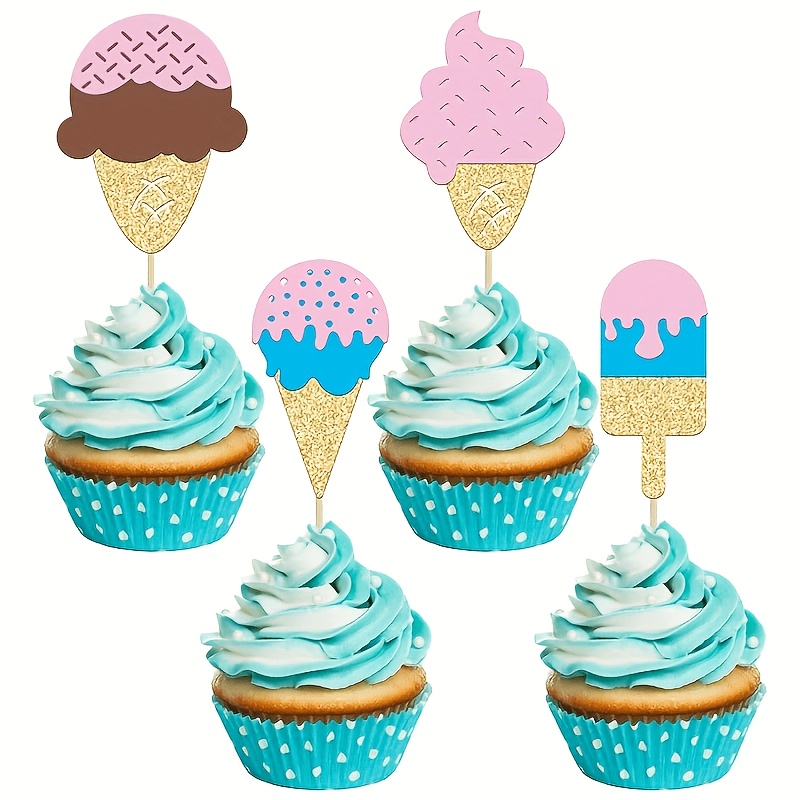 12 Peças de Toppers de Cupcake - Baby Food Dessert avaliação e preço